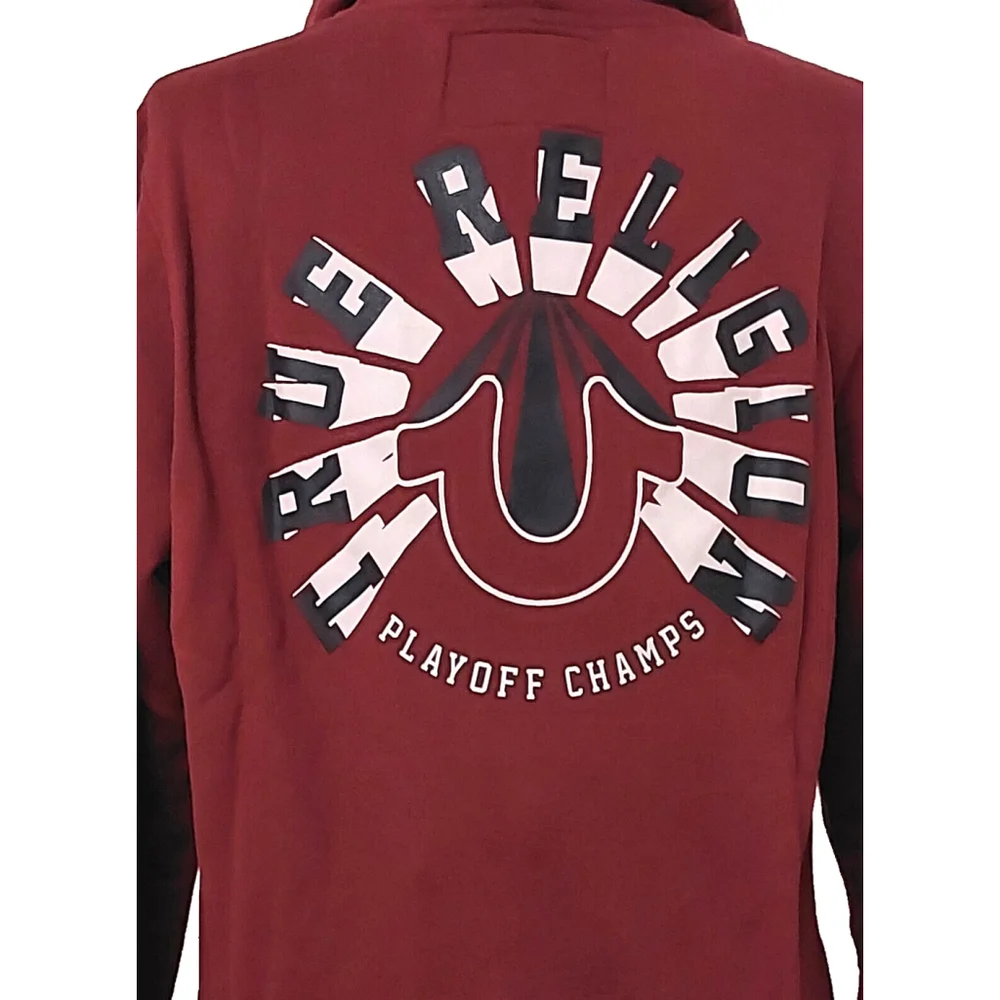 True Religion Brand Jeans Playoff Champs Raglan Hoodie Sweatshirt Size M NWT - Picture 9 of 16
